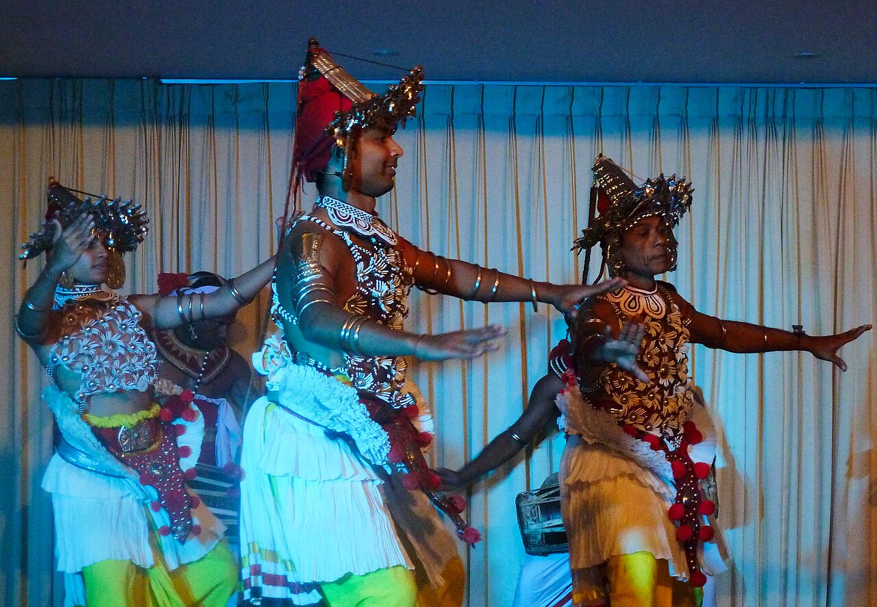 Kandyan dancers in traditional costume