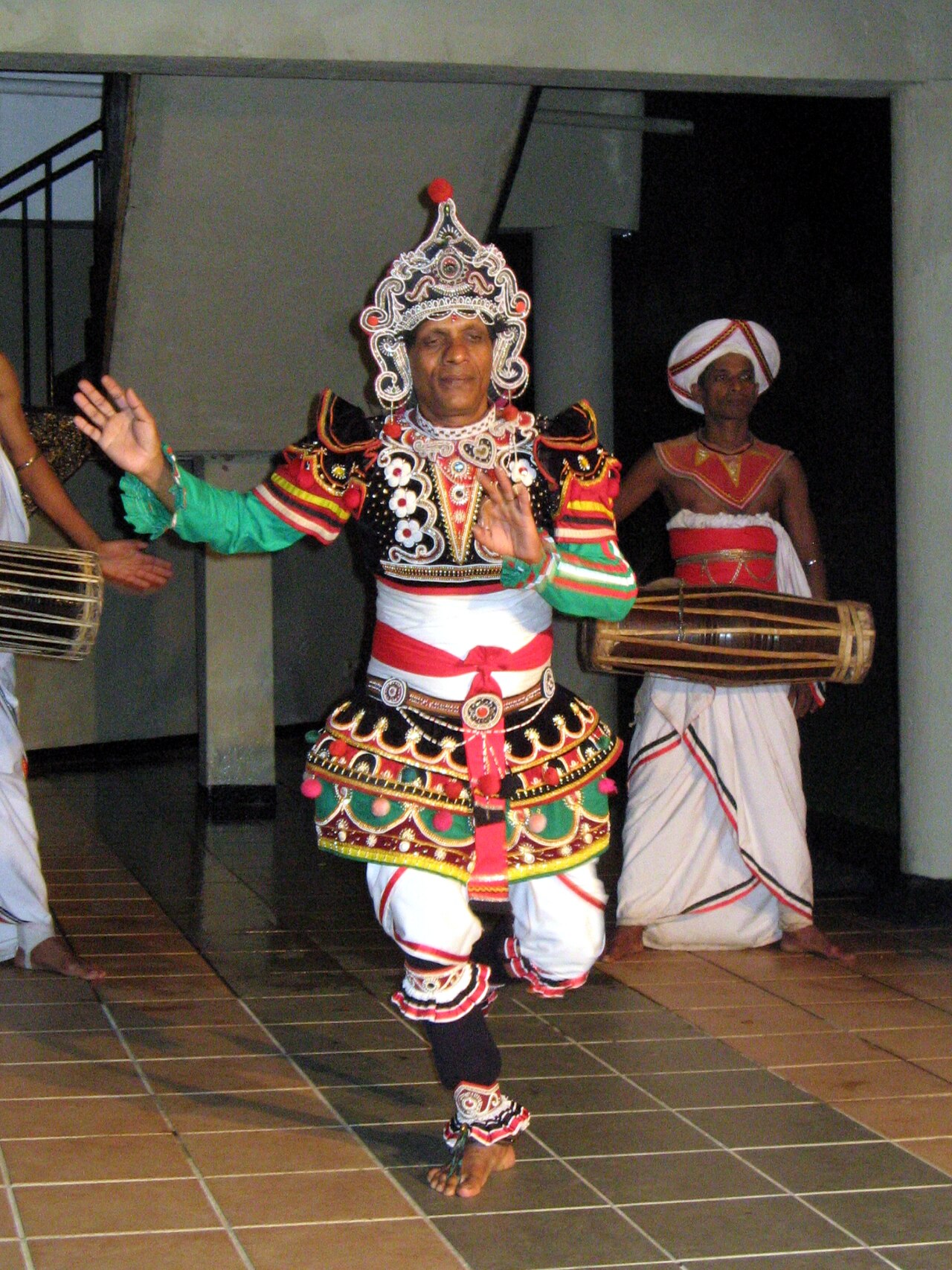 Kandyan Ves dancer in ceremonial dress